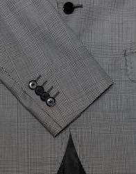 Patrick Hellmann Collection Grey Suit In Black Check 100% Wool thumbnail 3