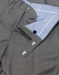Patrick Hellmann Collection Grey Suit In Black Check 100% Wool thumbnail 6