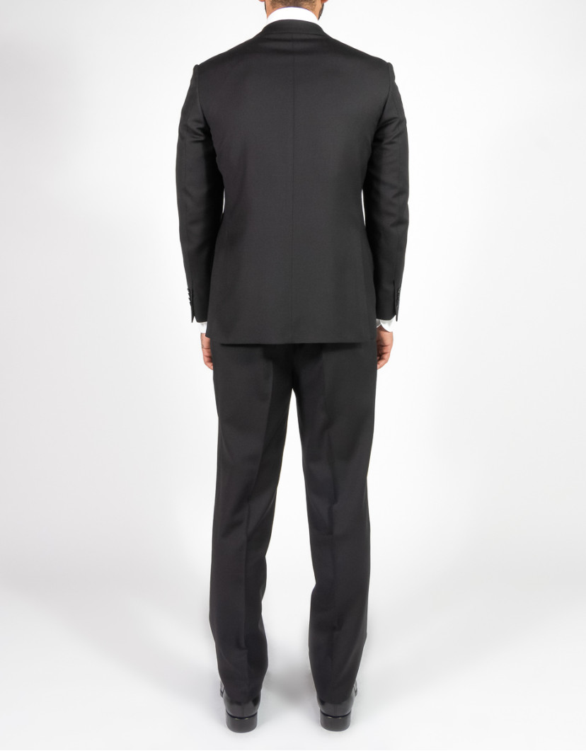 Patrick Hellmann Collection Classic Black Suit 100% Wool 140'S image