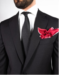 Patrick Hellmann Collection Classic Black Suit 100% Wool 140'S thumbnail 3