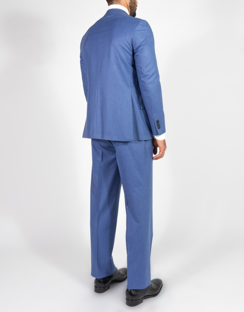 Patrick Hellmann Collection Elegant Light Blue 100% Wool Suit image