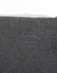 Patrick Hellmann Collection Grey Scarf 100% Cashmere  thumbnail 2