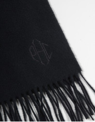 Patrick Hellmann Collection Navy Blue Scarf 100% Cashmere thumbnail 2