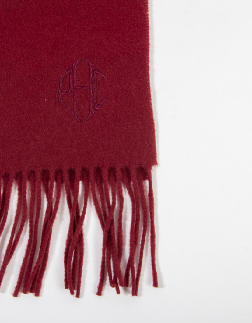 Patrick Hellmann Collection Bordo Scarf 100% Cashmere  image