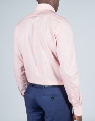 Patrick Hellmann Collection Orange Shirt With White and Purple Lines thumbnail 4