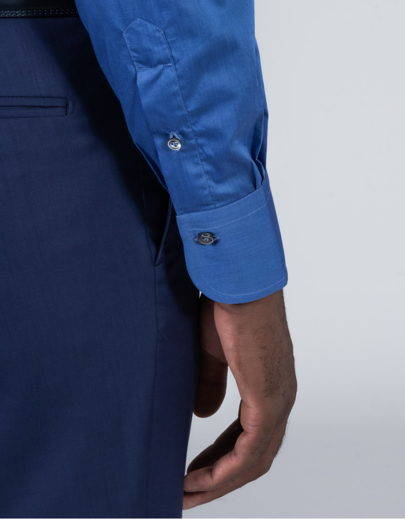 Patrick Hellmann Collection Blue Shirt 100% Cotton  image