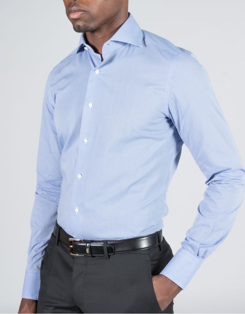 Patrick-Hellmann-Collection-Blue-Shirt-100-Cotton-image Patrick Hellmann Collection Blue Shirt 100% Cotton image