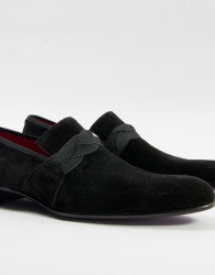 Patrick Hellmann Collection Suede Smoking Slippers thumbnail 1