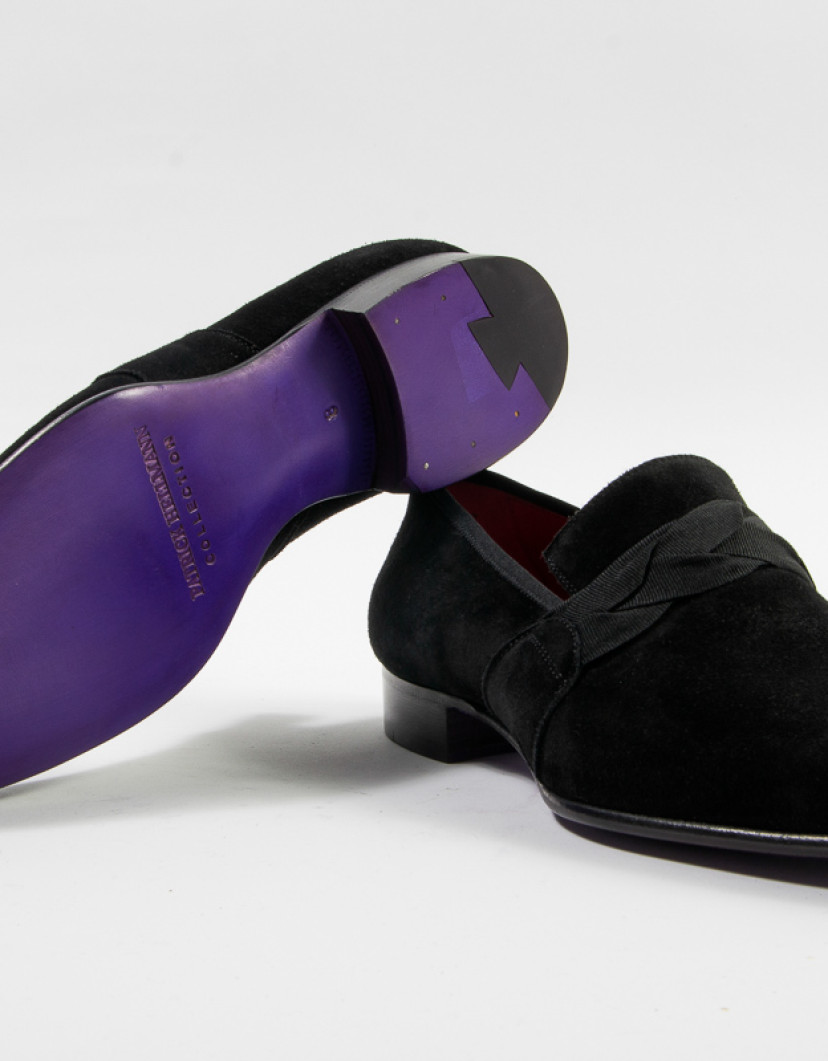 Patrick Hellmann Collection Suede Smoking Slippers image