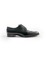 Patrick Hellmann Collection Derby Brogue Shoes Black thumbnail