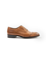 Patrick Hellmann Collection Brown Oxford Brogue Shoes thumbnail