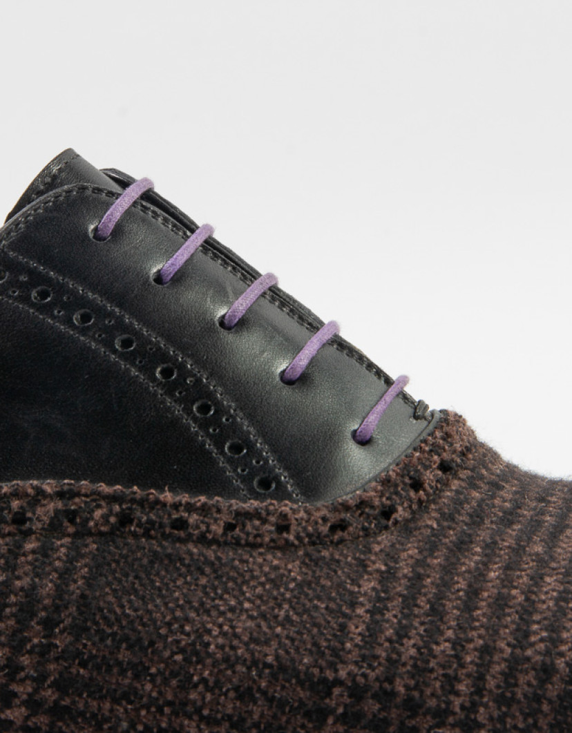 Patrick Hellmann Collection Brown Oxford Brogue Shoes image