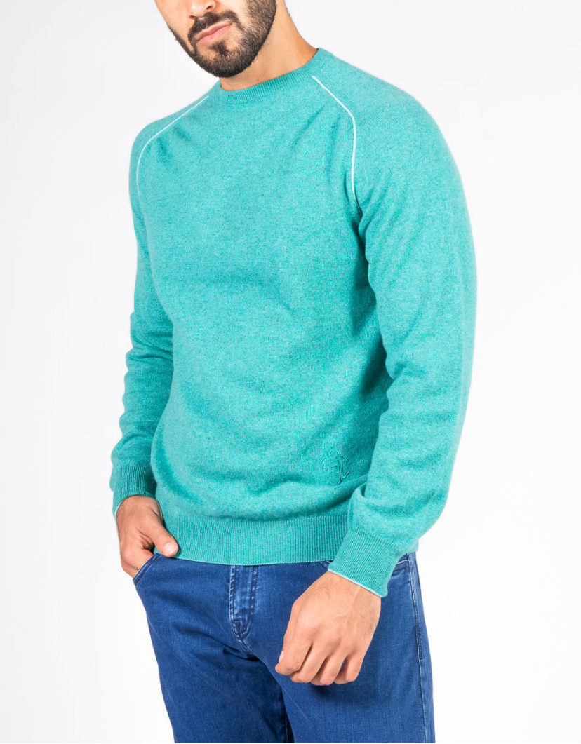 Patrick Hellmann Collection 100% Cashmere Green Sweater  image