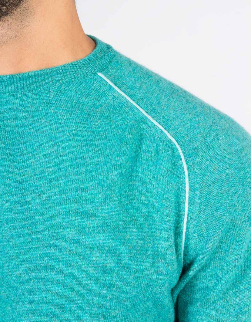 Patrick Hellmann Collection 100% Cashmere Green Sweater  image