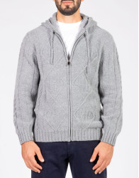 Patrick Hellmann Collection Grey Hoodie Zip-Up Sweater thumbnail 1
