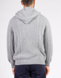 Patrick Hellmann Collection Grey Hoodie Zip-Up Sweater thumbnail 3