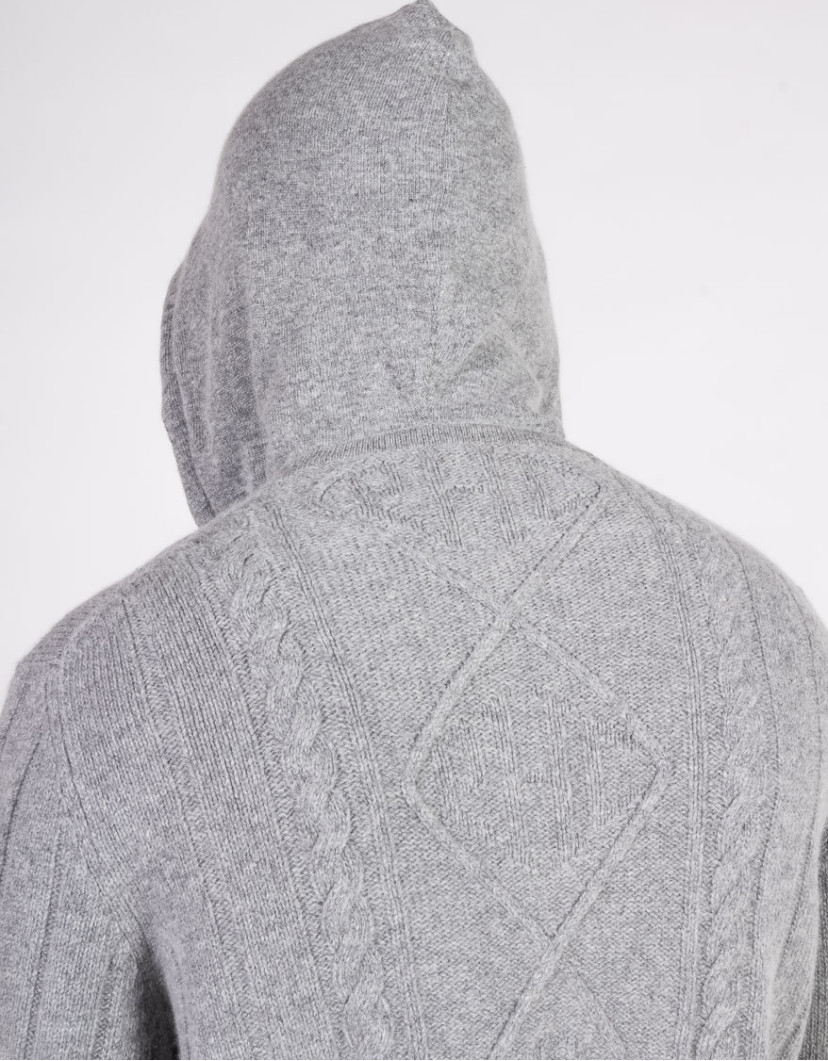Patrick Hellmann Collection Grey Hoodie Zip-Up Sweater image