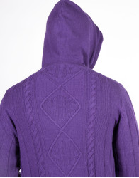 Patrick Hellmann Collection Purple Hoodie Zip-Up Sweater thumbnail 6