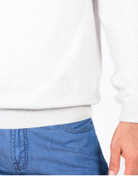 Patrick Hellmann Collection 100% Cashmere White Sweater  thumbnail 5