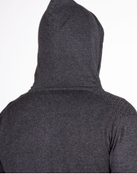 Patrick Hellmann Collection Dark Grey Hoodie Sweater Zip-Up 100% Cotton thumbnail 6