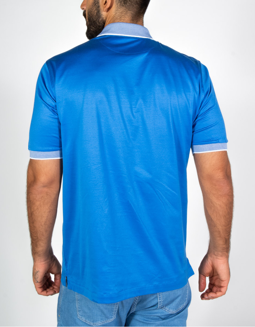 Patrick-Hellmann-Collection-Light-Blue-Polo-T-shirt-100-Cotton-image Patrick Hellmann Collection Light Blue Polo T-shirt 100% Cotton image