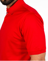 Patrick Hellmann Collection Red Polo T-shirt 100% Cotton thumbnail 3