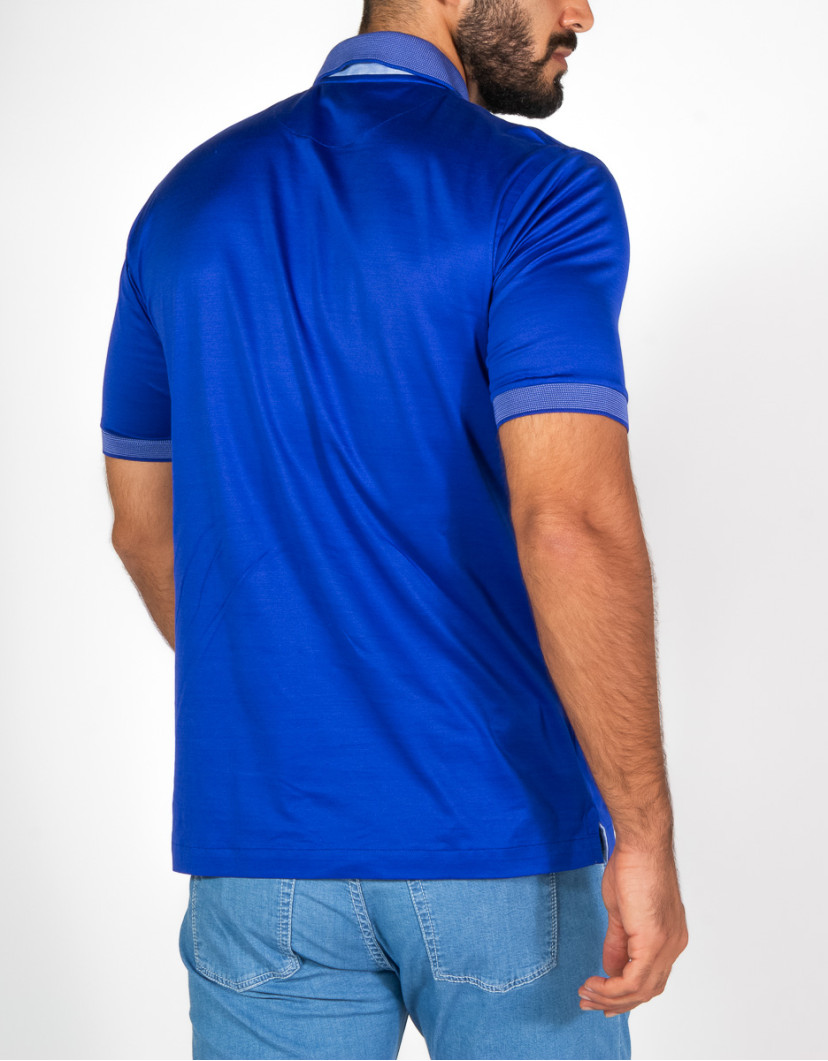 Patrick-Hellmann-Collection-Ink-Blue-Polo-T-shirt-100-Cotton-image Patrick Hellmann Collection Ink Blue Polo T-shirt 100% Cotton image