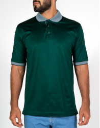 Patrick Hellmann Collection Green Polo T-shirt 100% Cotton thumbnail 1