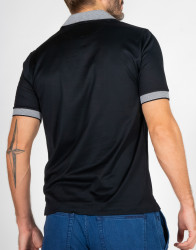 Patrick-Hellmann-Collection-Black-Polo-T-shirt-100-Cotton-thumbnail-6 Patrick Hellmann Collection Black Polo T-shirt 100% Cotton thumbnail 6