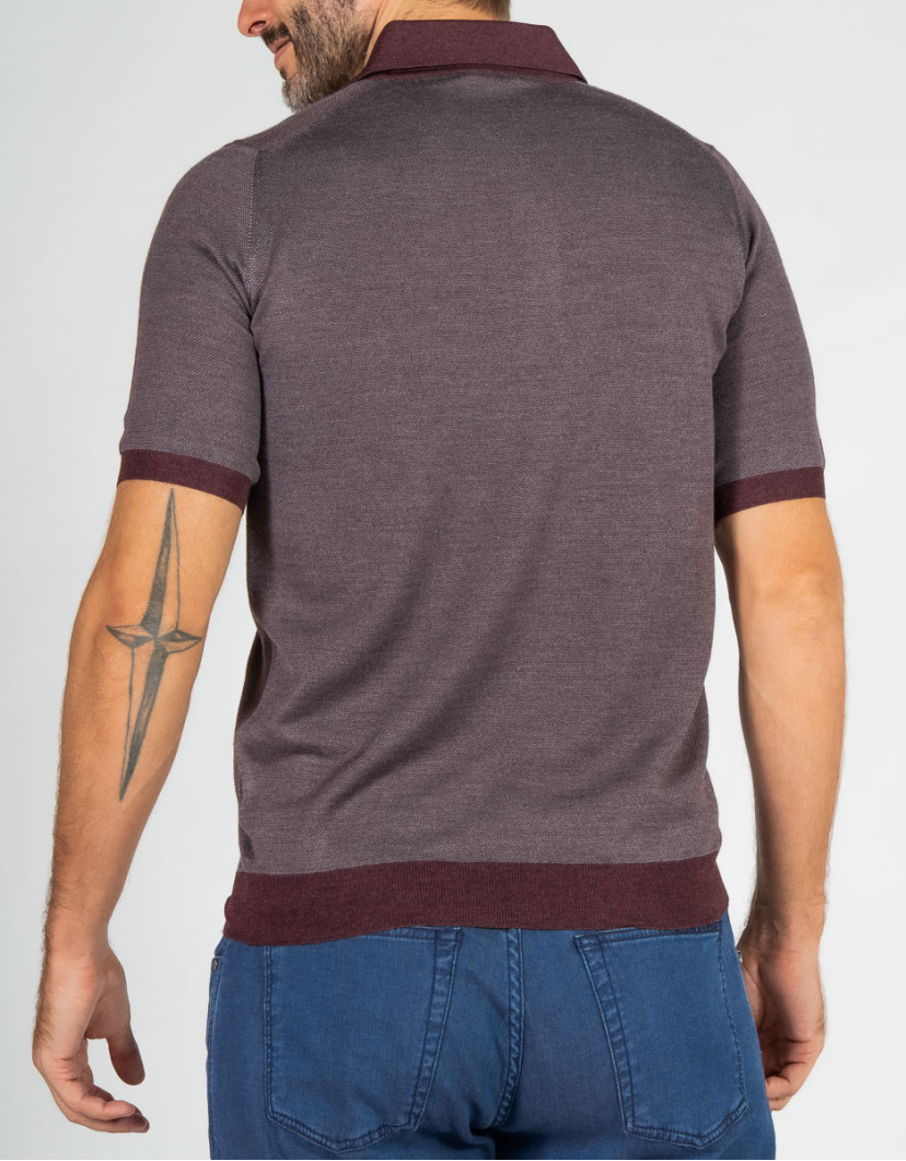 Patrick-Hellmann-Collection-Bordo-Polo-T-shirt-image Patrick Hellmann Collection Bordo Polo T-shirt  image