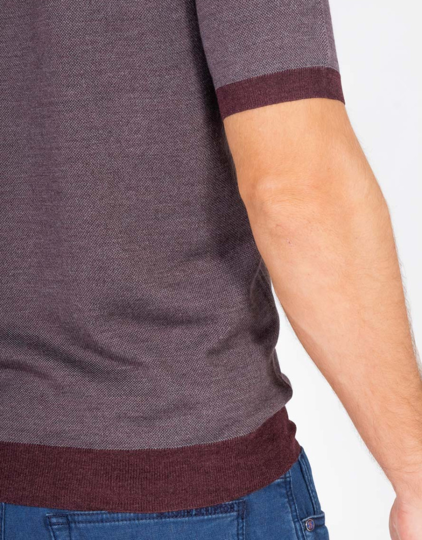 Patrick-Hellmann-Collection-Bordo-Polo-T-shirt-image Patrick Hellmann Collection Bordo Polo T-shirt  image