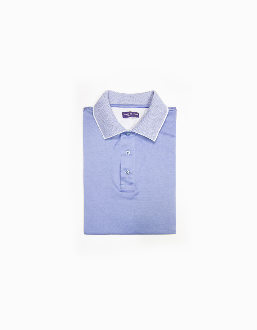 Patrick-Hellmann-Collection-Light-Blue-Polo-T-shirt-100-Cotton-image Patrick Hellmann Collection Light Blue Polo T-shirt 100% Cotton image