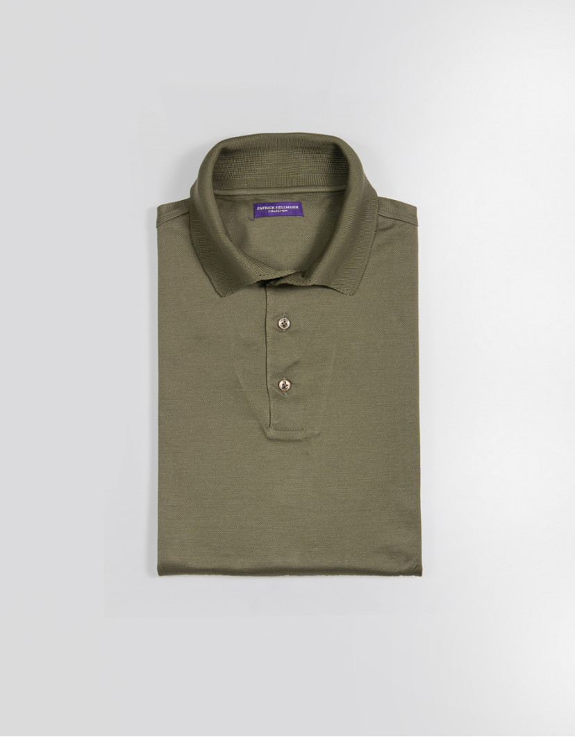 Patrick-Hellmann-Collection-Green-Polo-T-shirt-100-Cotton-image Patrick Hellmann Collection Green Polo T-shirt 100% Cotton image