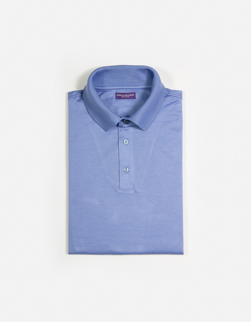 Patrick-Hellmann-Collection-Light-Blue-Polo-T-shirt-100-Cotton-image Patrick Hellmann Collection Light Blue Polo T-shirt 100% Cotton image