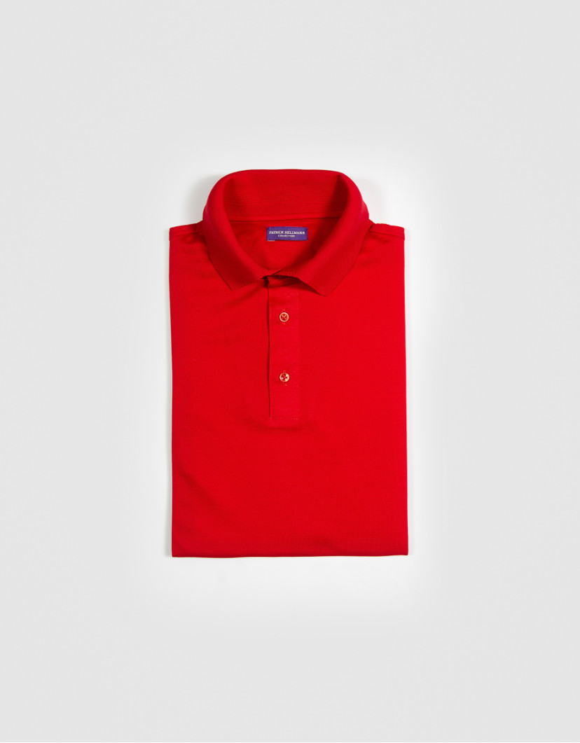 Patrick Hellmann Collection Red Polo T-shirt 100% Cotton image