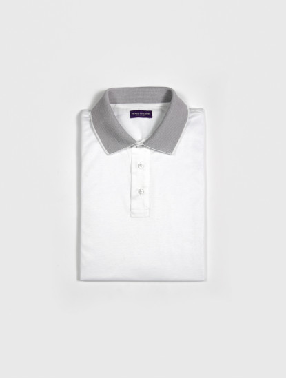 Patrick Hellmann CollectionWhite Polo T-shirt 100% Cottonimage918