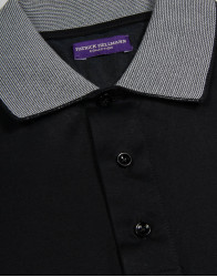 Patrick-Hellmann-Collection-Black-Polo-T-shirt-100-Cotton-thumbnail-3 Patrick Hellmann Collection Black Polo T-shirt 100% Cotton thumbnail 3