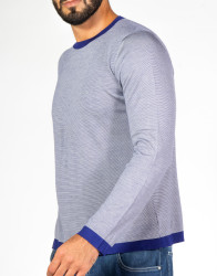 Patrick Hellmann Collection Ink Blue Pullover 100% Silk thumbnail 5