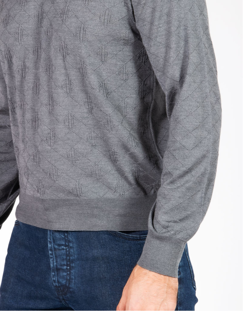 Patrick Hellmann Collection Gray Pullover V-Neck image