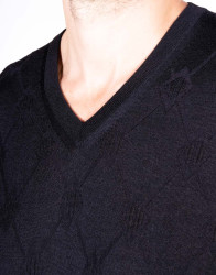 Patrick-Hellmann-Collection-Black-Pullover-V-neck-thumbnail-2 Patrick Hellmann Collection Black Pullover V-neck thumbnail 2