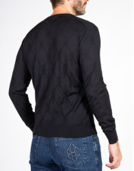 Patrick-Hellmann-Collection-Black-Pullover-V-neck-thumbnail-3 Patrick Hellmann Collection Black Pullover V-neck thumbnail 3