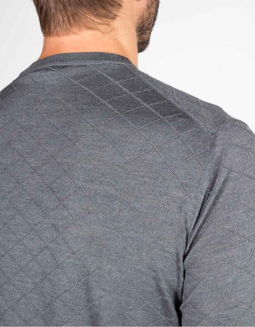 Patrick Hellmann Collection Grey Round-Neck Pullover image