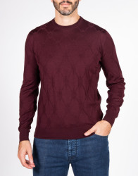 Patrick Hellmann Collection Bordo Logo Pullover Round-Neck thumbnail 3