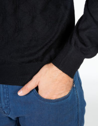 Patrick Hellmann Collection Black Pullover V-Neck thumbnail 6
