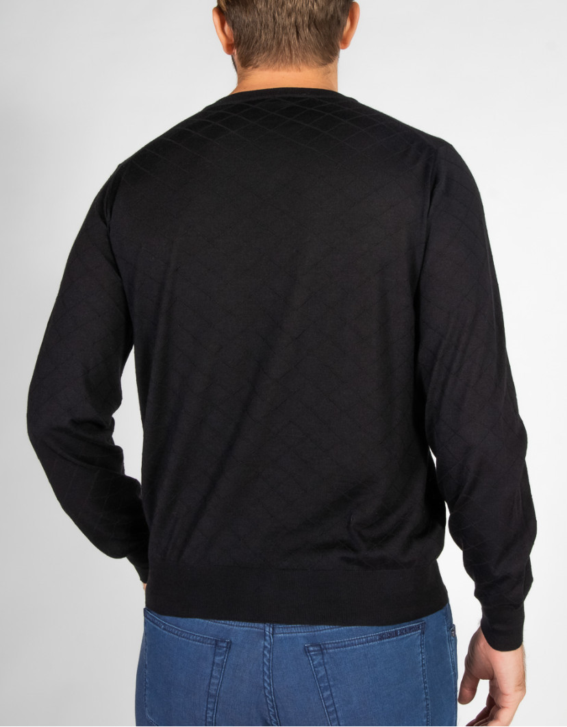 Patrick Hellmann Collection Black Pullover V-Neck image