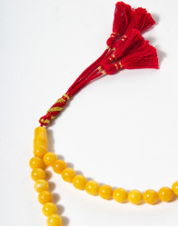 P by Privilege Long Yellow Amber Beats 99 Beads thumbnail 1