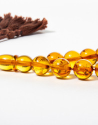 P by Privilege 100% Natural Amber 33 Beads thumbnail 1