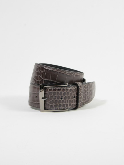 Patrick Hellmann CollectionGrey Belt Genuine Leatherimage855