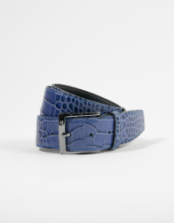 Patrick Hellmann Collection Blue Belt Genuine Leather  thumbnail
