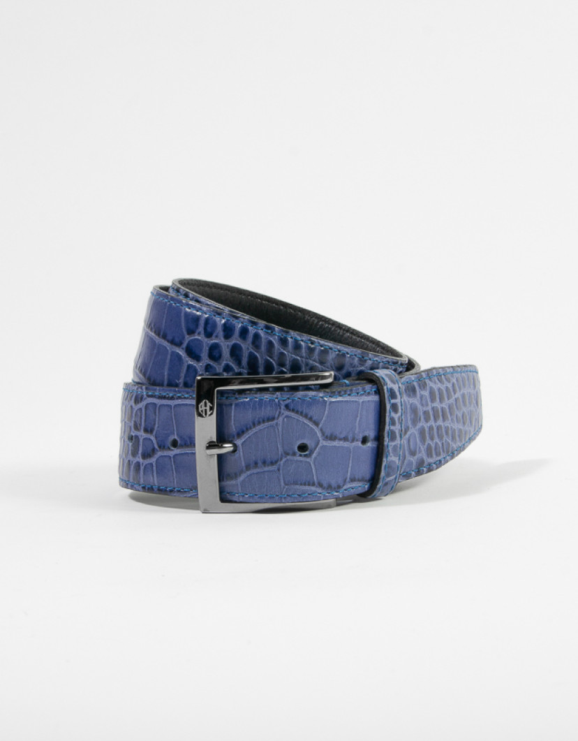 Patrick Hellmann Collection Blue Belt Genuine Leather  image